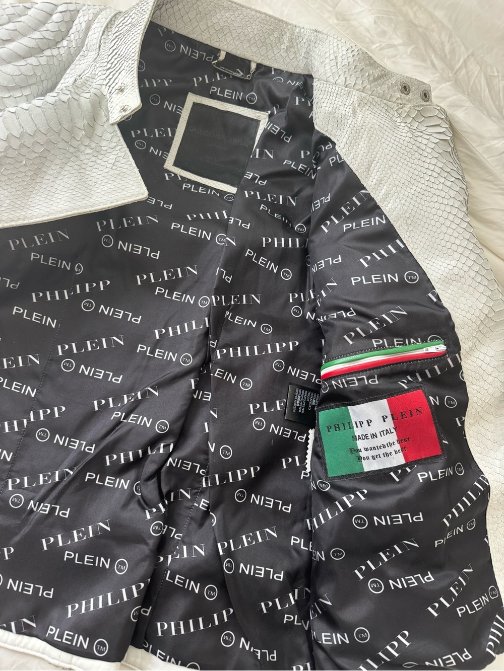 Philipp Plein leather jacket python - Picture 7 of 8